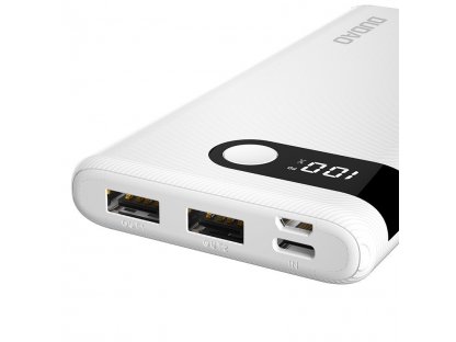 Externí baterie (powerbanka) 10000 mAh 2x USB / USB typu C / micro USB 2 A s LED displejem černá (K9Pro-02)