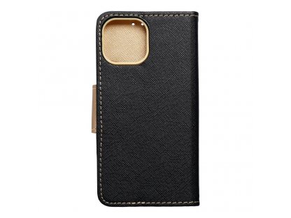 Fancy Book case for IPHONE 14 PLUS ( 6.7 ) black / gold