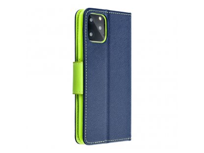 Fancy Book case for IPHONE 15 PLUS navy / lime