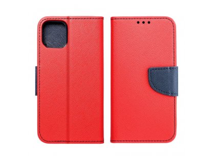 Fancy Book case for IPHONE 15 PRO red / navy