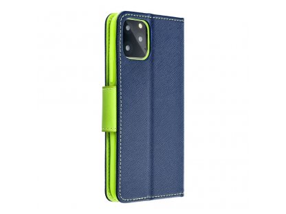 Knížkové pouzdro Fancy pro SAMSUNG Galaxy A54 navy / lime