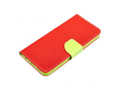 Fancy Book case for SAMSUNG M13 4G red / lime