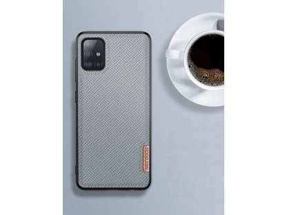 Fino pouzdro s nylonovým potahem Samsung Galaxy A51 zelené