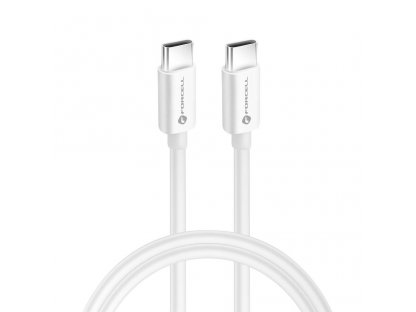 FORCELL kabel USB-C na usb-C QC4.0 5A/20V PD100W C339 1m bílý