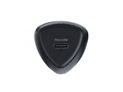 FORCELL CARBON nabíječka do auta typ C 3.0 černá (celkem 20W) + kabel pro typ C