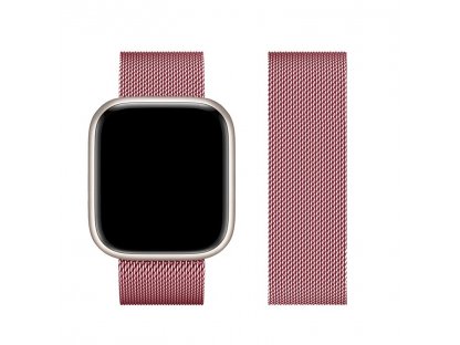 Řemínek FORCELL F-DESIGN FA03 pro Apple Watch 42/44/45/49 mm - růžové zlato