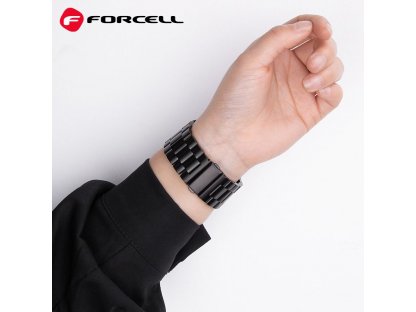 Řemínek FORCELL F-DESIGN FA10 pro Apple Watch 38/40/41 mm - černý