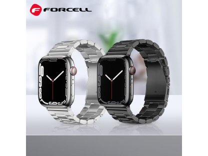 Řemínek FORCELL F-DESIGN FA10 pro Apple Watch 38/40/41 mm - stříbrný