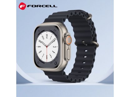 Řemínek FORCELL F-DESIGN FA12 pro Apple Watch 42/44/45/49mm - modrý