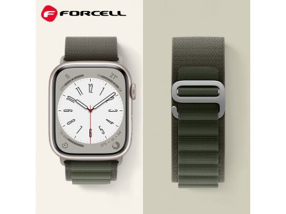 Řemínek FORCELL F-DESIGN FA13 pro Apple Watch 38/40/41 mm - zelený