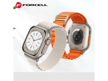Řemínek FORCELL F-DESIGN FA13 pro Apple Watch 42/44/45/49mm - oranžový