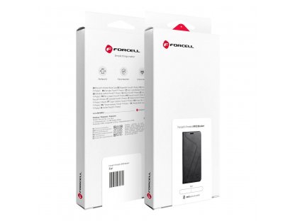 Pouzdro FORCELL F-Protect RFID Blocker Book pro IPHONE 15 PLUS - černé