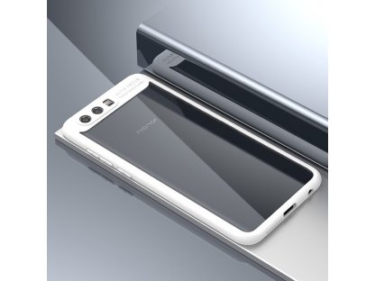 Frame elastické gelové pouzdro s rámem Huawei Honor 9 bílé