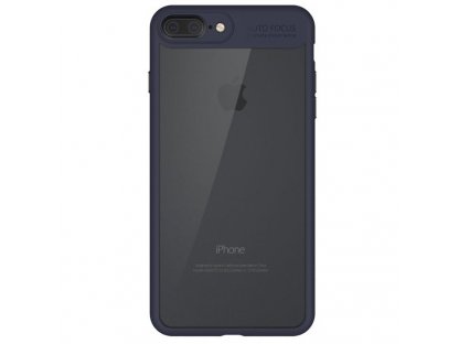 Frame elastické gelové pouzdro s rámem iPhone 8 Plus / 7 Plus modré