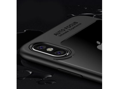 Frame elastické gelové pouzdro s rámem iPhone X bílé