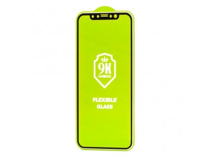 Full Cover Flexi Nano skleněná fólie s rámem iPhone 11 Pro Max / iPhone XS Max černá