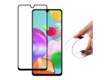 Full Cover Flexi Nano skleněná fólie s rámem Samsung Galaxy A41 černá