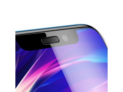 Full-screen tvrzené sklo 3D na celý displej s krytem na reproduktor Apple iPhone XR černé (SGAPIPH61-WA01)