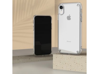 Fusion Matte pouzdro s gelovým rámem iPhone XR průsvitné