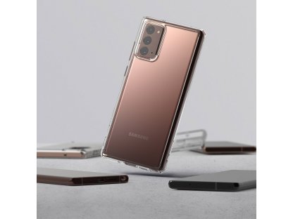 Fusion pouzdro s gelovým rámem Samsung Galaxy Note 20 průsvitné (FSSG0080)