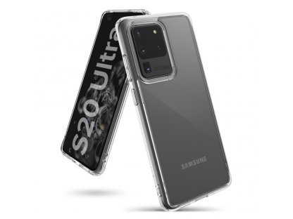 Fusion pouzdro s gelovým rámem Samsung Galaxy S20 Ultra průsvitné (FSSG0075)