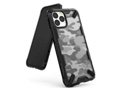 Fusion X Design pancéřové pouzdro s rámem iPhone 11 Pro černé Camo Black (XDAP0002)