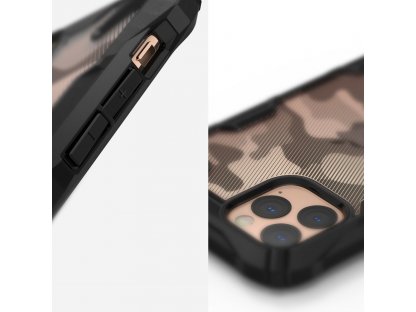 Fusion X Design pancéřové pouzdro s rámem iPhone 11 Pro černé Camo Black (XDAP0002)