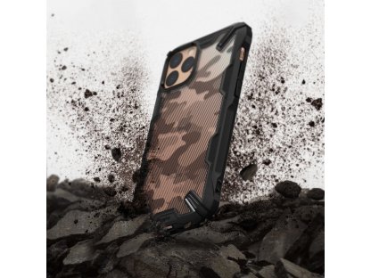 Fusion X Design pancéřové pouzdro s rámem iPhone 11 Pro černé Camo Black (XDAP0002)