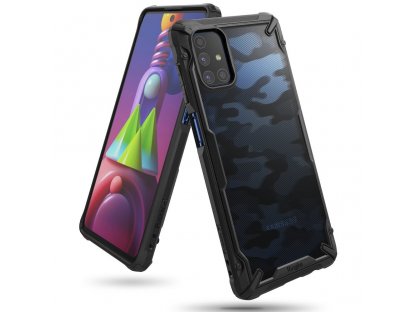 Fusion X Design pancéřové pouzdro s rámem Samsung Galaxy M51 černé Camo Black (XDSG0043)