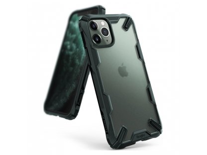 Fusion X Matte pancéřové pouzdro s rámem iPhone 11 Pro zelené (XMAP0005)