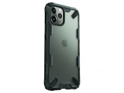 Fusion X Matte pancéřové pouzdro s rámem iPhone 11 Pro zelené (XMAP0005)