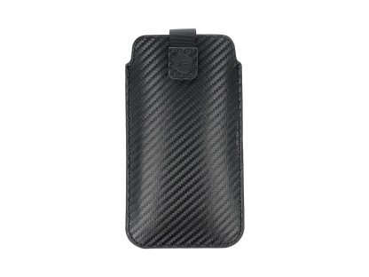 Univerzální pouzdro Forcell POCKET Carbon - model 17 - pro SAMSUNG A02s / A03s / A12 / A21s / A32 5G / A42 5G / A72 5G / M12 XIAOMI Redmi 9A / 9AT / 9c / Note 10 PRO / Mi11 OPPO A52 / A72 / A92 REALME 7i VIVO Y52 5G / Y72 5G