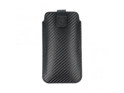 Univerzální pouzdro Forcell POCKET Carbon - model 17 - pro SAMSUNG A02s / A03s / A12 / A21s / A32 5G / A42 5G / A72 5G / M12 XIAOMI Redmi 9A / 9AT / 9c / Note 10 PRO / Mi11 OPPO A52 / A72 / A92 REALME 7i VIVO Y52 5G / Y72 5G