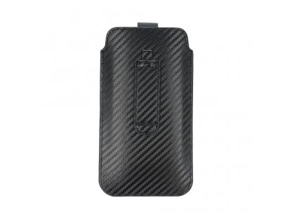 Univerzální pouzdro Forcell POCKET Carbon - model 17 - pro SAMSUNG A02s / A03s / A12 / A21s / A32 5G / A42 5G / A72 5G / M12 XIAOMI Redmi 9A / 9AT / 9c / Note 10 PRO / Mi11 OPPO A52 / A72 / A92 REALME 7i VIVO Y52 5G / Y72 5G