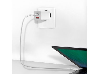 GaN2 Lite 65W Quick Charge USB / USB Type C Quick Charge 3.0 Power Delivery (nitrid galia), bílá (CCGAN2L-B02)