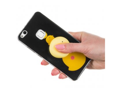 Gelové pouzdro Squishy animal gumová hračka 4D Samsung Galaxy S9 G960 kuře