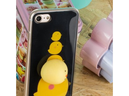 Gelové pouzdro Squishy animal gumová hračka 4D Samsung Galaxy S9 G960 kuře