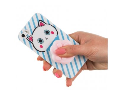 Gelové pouzdro Squishy animal gumová hračka 4D Samsung Galaxy S9 G960 ťapka