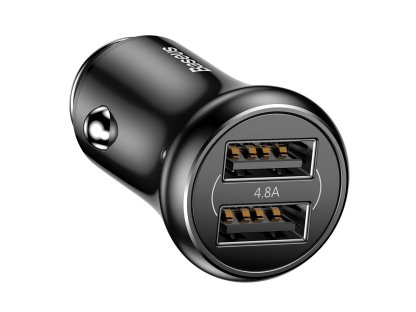 Gentleman univerzální nabíječka do auta 2x USB 4.8A černá