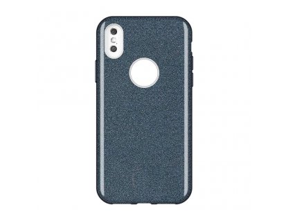 Glitter Case lesklé pouzdro s brokátem iPhone XS / X černé