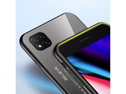 Gradient Glass pouzdro z tvrzeného skla Xiaomi Redmi 9C černo/modré