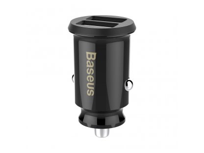 Grain Car Charger mini nabíječka do auta 2x USB 3.1A černá (CCALL-ML01)