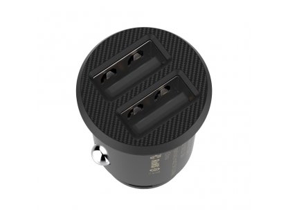 Grain Car Charger mini nabíječka do auta 2x USB 3.1A černá (CCALL-ML01)