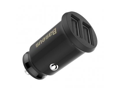 Grain Car Charger mini nabíječka do auta 2x USB 3.1A černá (CCALL-ML01)