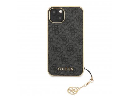 Zadní Kryt Guess 4G Charms pro iPhone 13 - šedý