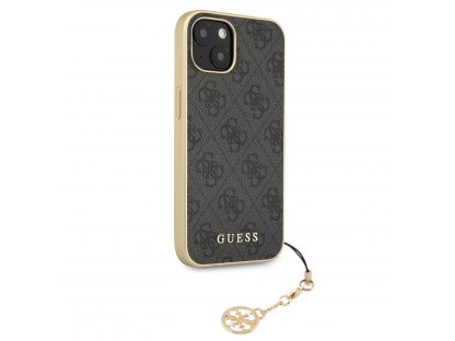 Zadní Kryt Guess 4G Charms pro iPhone 13 - šedý