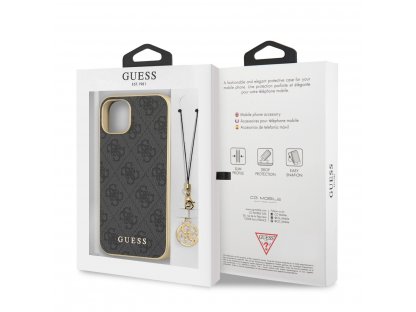 Zadní Kryt Guess 4G Charms pro iPhone 13 - šedý