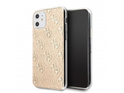 Zadní Kryt Guess 4G Glitterpro iPhone 11 - zlatý