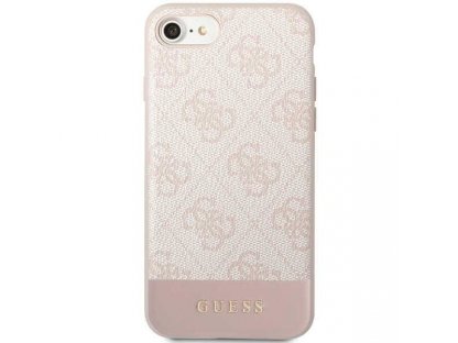 Guess Pevné pouzdro 4G Stripe Collection pro iPhone 7 / 8 / SE 2020/ 2022 - růžové