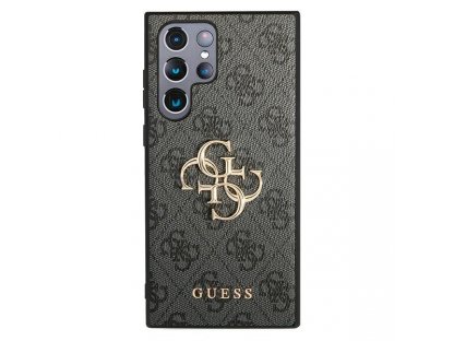 Guess Pevné pouzdro 4G Big Metal Logo pro Samsung Galaxy S22 Ultra - šedé